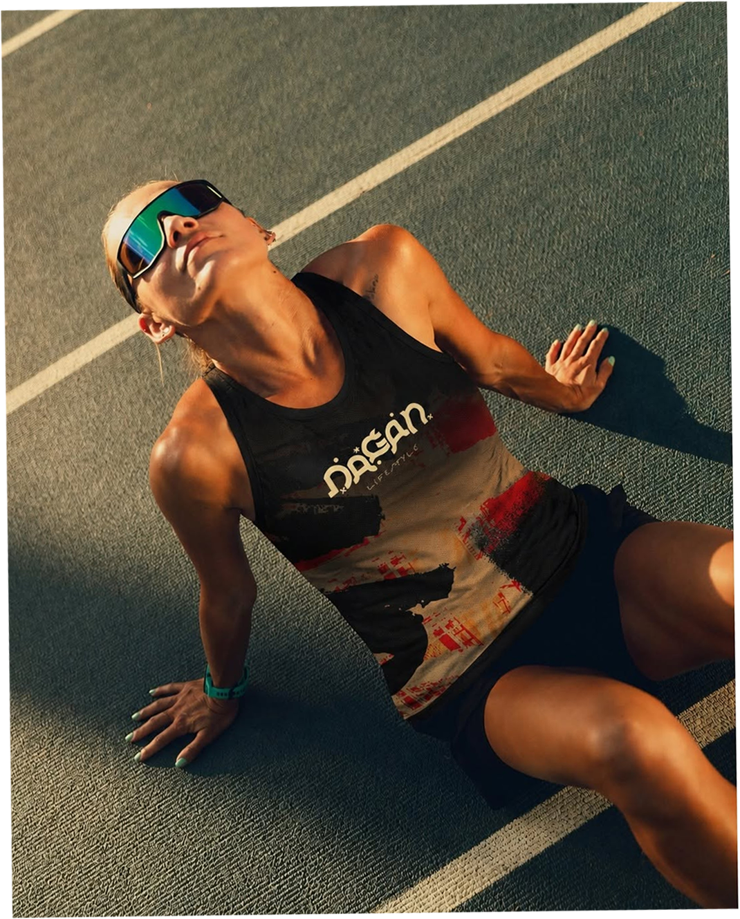 Athlete recovering after a run